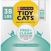 image:imagePurina Tidy Cats Clumping Cat Litter Odor Control Free and Clean Unscented Multi Cat Litter  16 lb Bag38 Pound Pack of 1