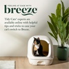 image:imagePurina Tidy Cats Breeze Covered Cat Litter Box System Kit with Pellet Cat Litter Hooded Litter Box and Litter Box PadsWhite