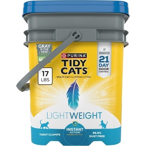 image:imagePurina Tidy Cats Light Weight Low Dust Clumping Cat Litter LightWeight Instant Action Cat Litter  17 Pound Pack of 117 Pound Pack of 1