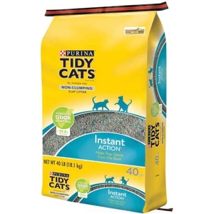 image:imageTidy Cats Immediate Odor Control Formula for Multiple Cats NonClumping Cat Litter 40lb Bag
