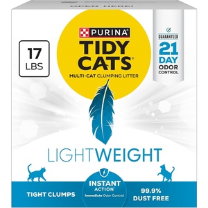 image:imagePurina Tidy Cats LightWeight Low Dust Clumping Cat Litter Odor Control LightWeight Instant Action  85 Pound Pack of 217 Pound Pack of 1