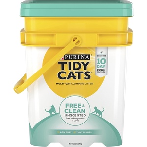 image:imageTidy Cats Free amp Clean Unscented Cat Clumping Litter 35lb35 Pound Pack of 1